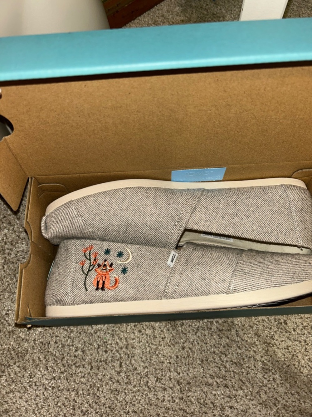 NIB TOMS Women's Natural
Western Alpargatas Foxes Espadrille Slip-on Shoes Sz 10 - Picture 4 of 6